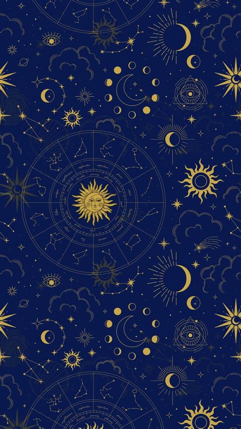 Aesthetic IPhone/Samsung Tarot Sun Constellation Wallpaper | Witchy ...