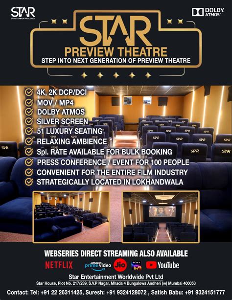 STAR PREVIEW THEATRE RENOVATED | 29 June, 2023 – Film Information