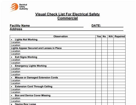 Facility Maintenance Schedule Excel Template New 4 Facility Maintenance Checklist Templates ...