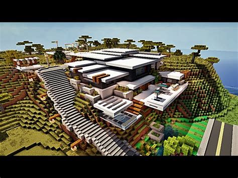 Mountain modern house Minecraft Map