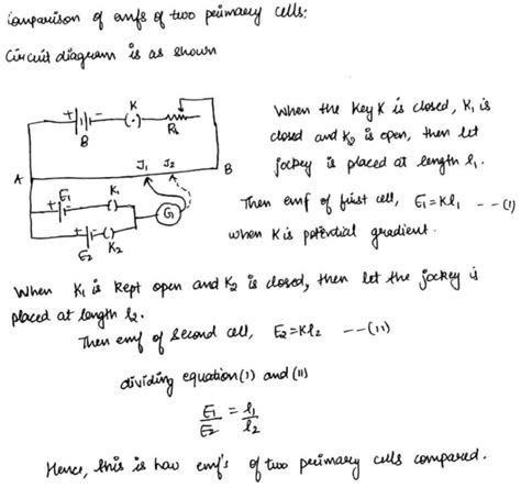 Draw The Circuit Diagram To Determine Internal Resistance Of A Cell ...