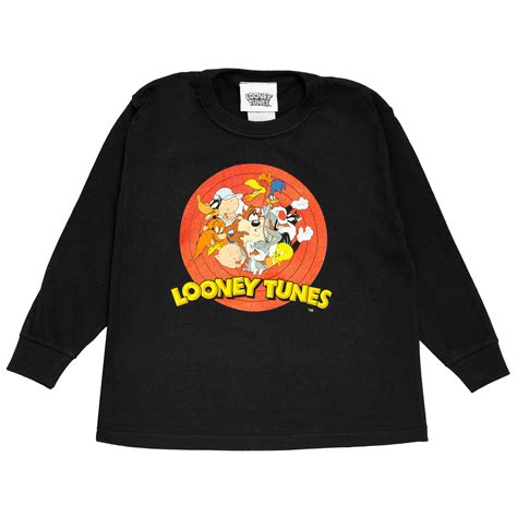 Looney Tunes Character Group Girls Long Sleeve T-Shirt | Official ...