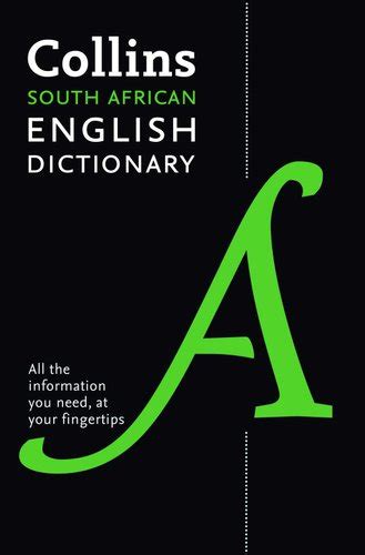 Collins South African English Dictionary (Hardcover): 9780007951376 | Books | Buy online in ...