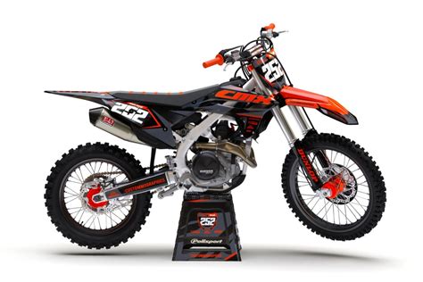 Beasty (Orange) Series – Honda CR / CRF Graphics Kit – Custom MX – The ...