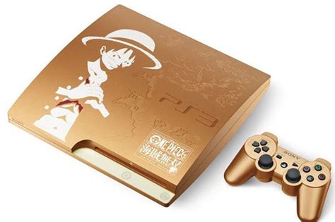 Console Playstation 3 Slim Gold (320 Go) Édition One Piece (import japonais) en boîte - PS3 ...