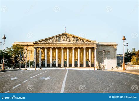 National Assembly of France in Paris Stock Image - Image of bourbon ...