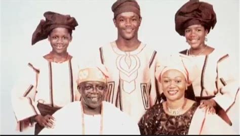 Old Family Picture Of Tinubu With His Wife And Kids - Politics - Nigeria