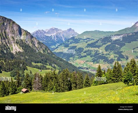 Swiss alpine scene Stock Photo - Alamy