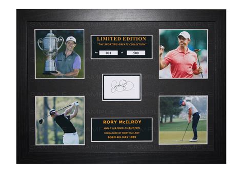 Rory Mcilroy Signed Mounted and Framed Limited Edition Print - Etsy