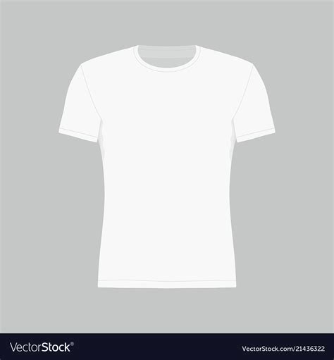 Mens white t-shirt Royalty Free Vector Image - VectorStock