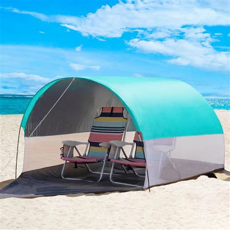 Amazon.com: Tenrai Large Portable Beach Tent, Beach Shade for 4-6 People, UPF 50+ Outdoor ...