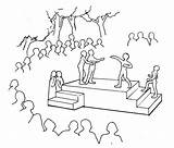 Theatre Stage Coloring Pages Sketch Page sketch template