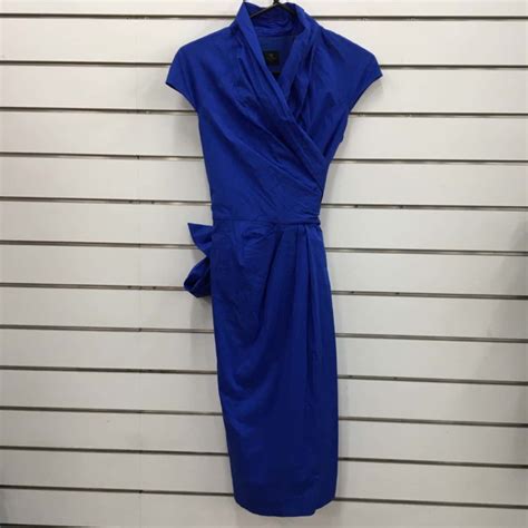 David Lawrence Womens Size 8 Party Dress Blue (s)