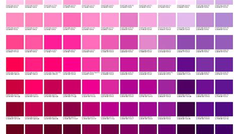 Cmyk Color Code Chart Pdf Pantone Color Chart Pink Color Chart Pms Images | Images and Photos finder