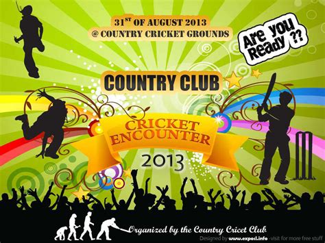 Free Events Banner Vector - PSD - Cricket tournament :: Behance