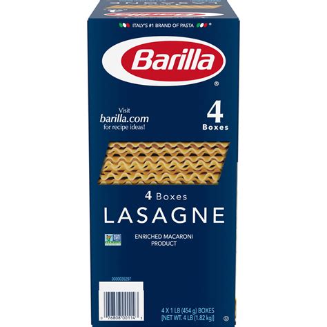 Product of Barilla Lasagne, 4 ct. - Walmart.com