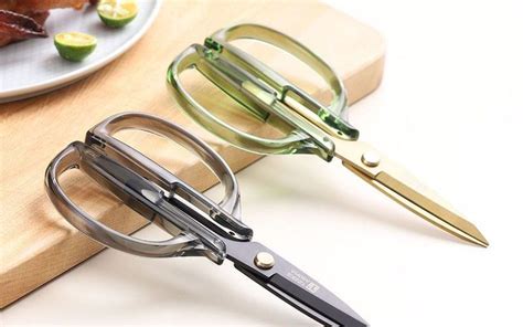 Kitchen Implements Multi Functional Acrylic Scissors for Seafood Vegetable Meat Cloth Paper ...