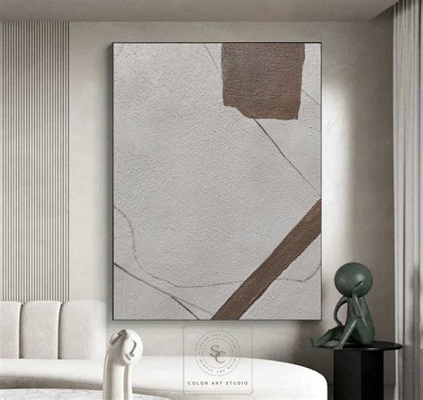 White Abstract Painting White Minimalist Painting on Canvas - Etsy