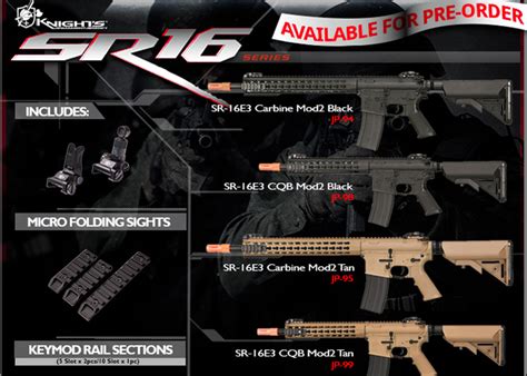 Knight's Armament SR-16 Series Pre-Order | Popular Airsoft