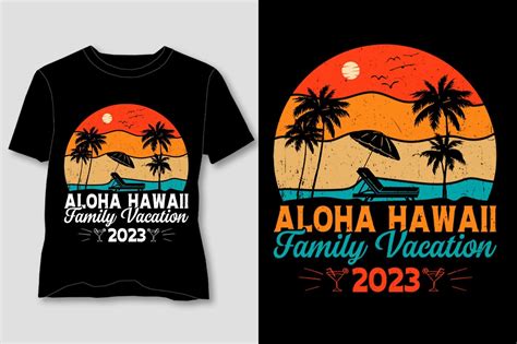 Aloha Hawaii Hawaiian Family Vacation Graphic by T-Shirt Design Bundle · Creative Fabrica