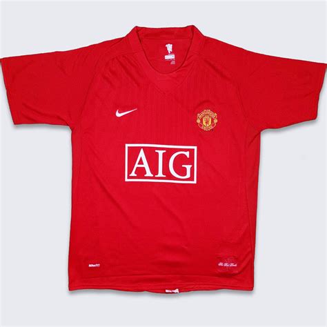 Manchester United Nike Red Devils Soccer Jersey 2007 / 09 - Etsy ...