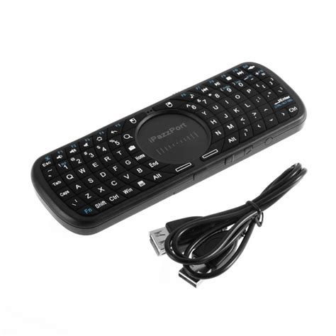 iPazzPort 2.4G RF Wireless Keyboard Touchpad with Smart TV/PC Remote-in ...