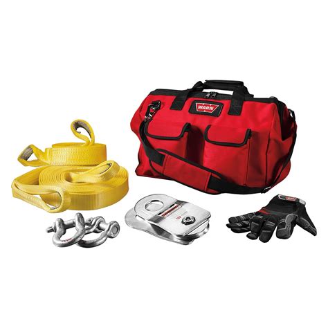 WARN® 88900 - Medium-Duty Winch Accessory Kit with Red Bag