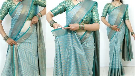 Beginners saree draping tutorial | easy saree draping with perfect pleats | sari draping idea ...