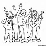 Victorious Musical Performance Coloring Page  Pagescom sketch template