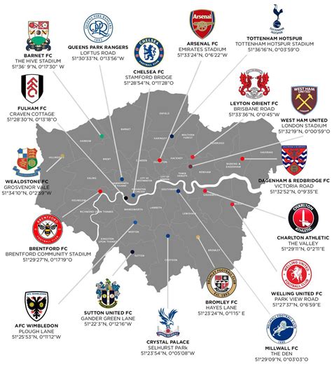 [Accurate] London Football Map : r/london