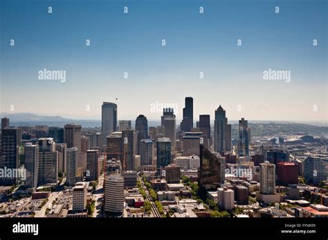 View of Seattle from the Space Needle Stock Photo - Alamy