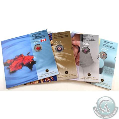 RCM Issue; 2007 Canada Coin Set Collection with Coloured 25-cent. You ...