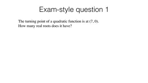 A11a – Identifying roots, intercepts and turning points of quadratic ...