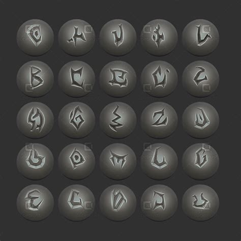 Stylized Demonic Runes