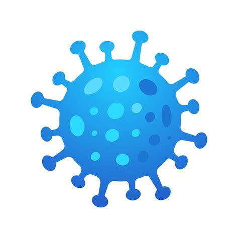 Premium Vector | Blue Covid Virus Isolated Vector Illustration