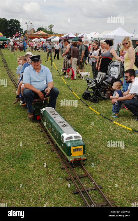 A miniature railway ride at the Heckington Show, Lincolnshire, England Stock Photo - Alamy