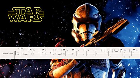 STAR WARS THE CLONE THEME - Easy Guitar Tab Tutorial + PDF SHEET MUSIC ...