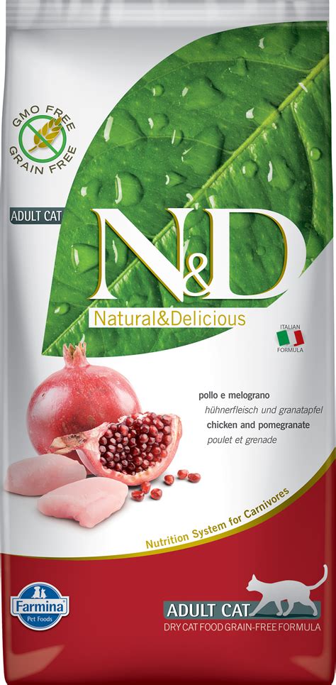 Farmina Natural & Delicious Chicken & Pomegranate Adult Dry Cat Food ...