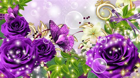 Purple Roses Wallpapers