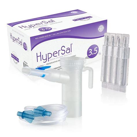 HyperSal 3.5% - Hypertonic Saline for Nebulization - 60 vials include | RESPIRA PR