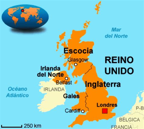 Mapa del Reino Unido - datos interesantes e información sobre el país