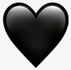 Black Heart Emoji Whatsapp PNG Image | Transparent PNG Free Download on SeekPNG