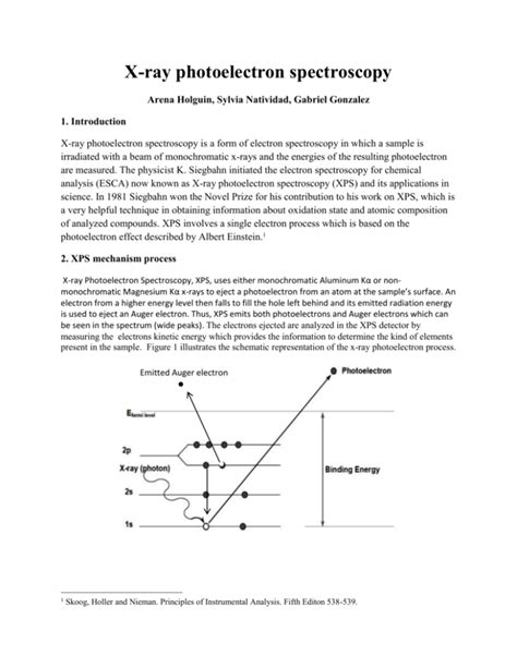 X-ray photoelectron spectroscopy