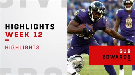 Highlights from Gus Edwards' second straight 100-yard game | Week 12