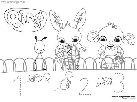 Bing Colouring Bunny Sula Sheets Amma Pages Coloring Drawing Lineart ...