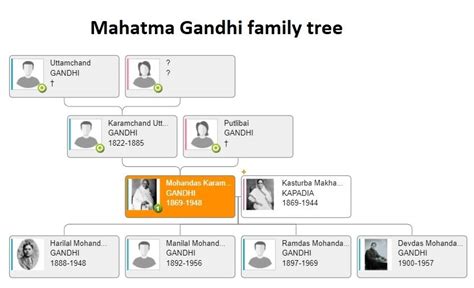 Mahatma Gandhi Family Tree