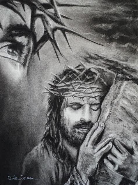 Jesus Drawing, Pencil, Sketch, Colorful, Realistic Art Images | Drawing Skill