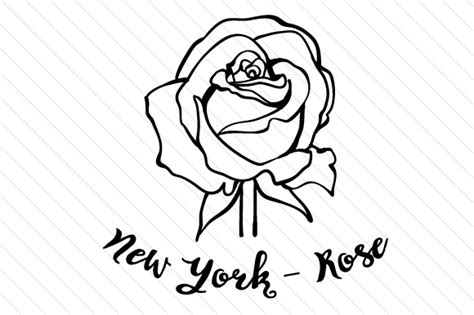 State Flower: New york rose SVG Cut file by Creative Fabrica Crafts ...