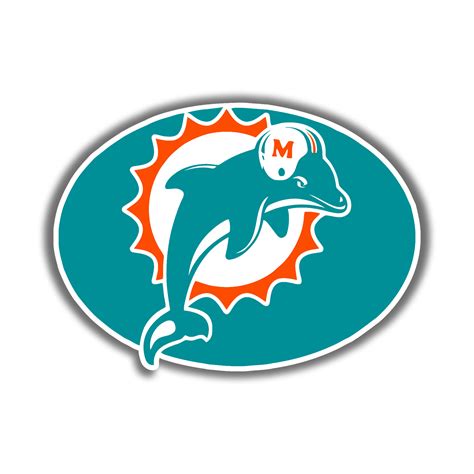 Miami Dolphins – Oval – Temporary Tattoo – Biggest Decal Shop