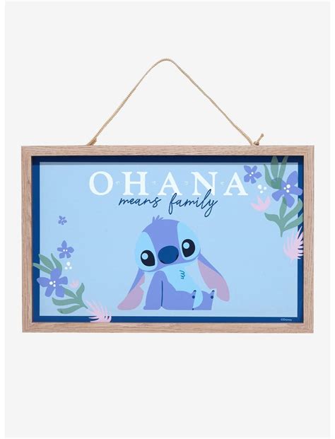 Disney Lilo & Stitch Ohana Means Family Wall Art | Hot Topic